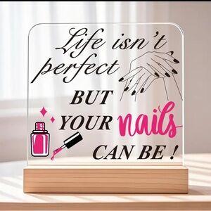 Decorative Nail Art Sign with Stand